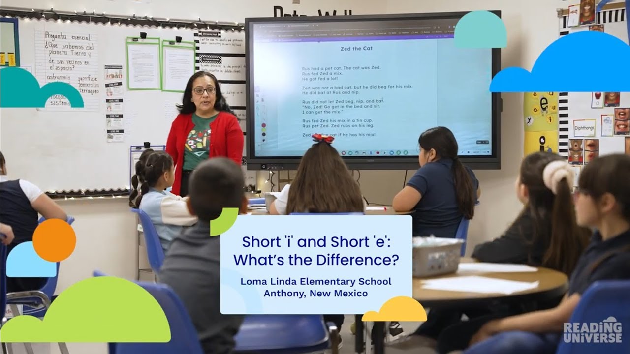 Video thumbnail for Helping English Learners with Short 'i' and Short 'e'